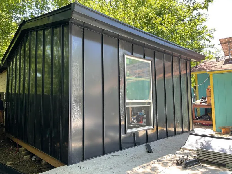 Black standing seam metal wall panels for Roof Inspection in Bowie